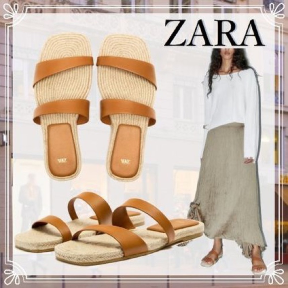 ZARA Leather Sandals